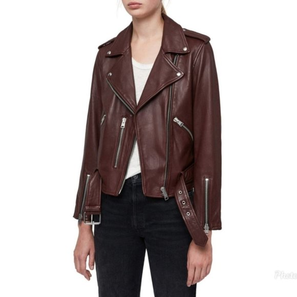 NWT Allsaints Balfern Deep Berry